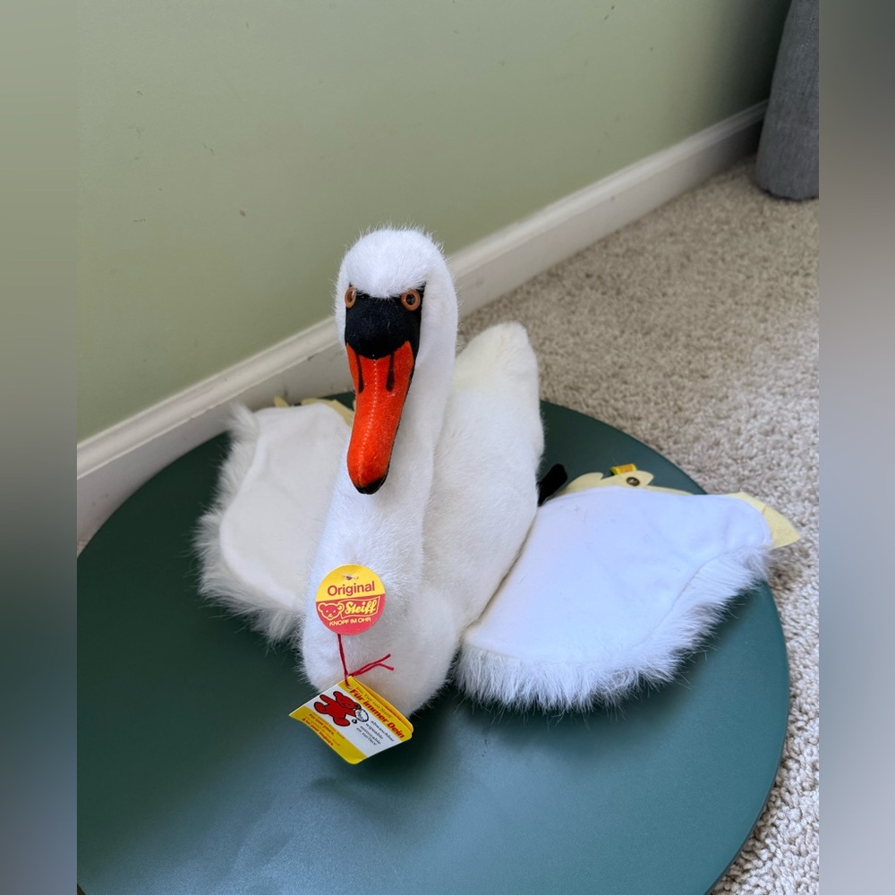 Steiff White Swan stuffed animal